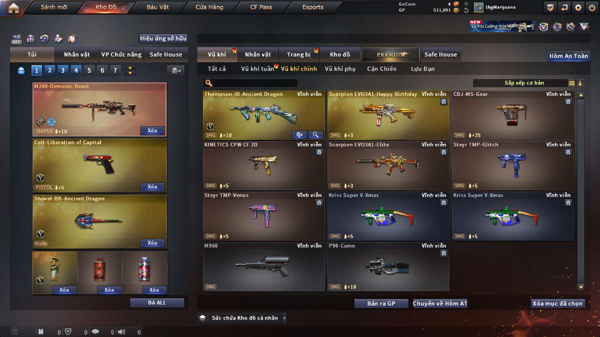 shop acc cf uy tin gia re